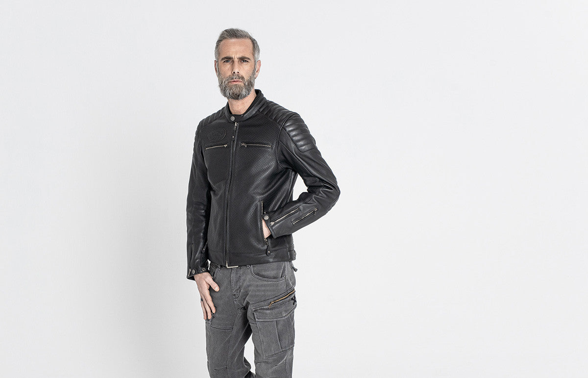 John Doe Leather Jacket Storm Black