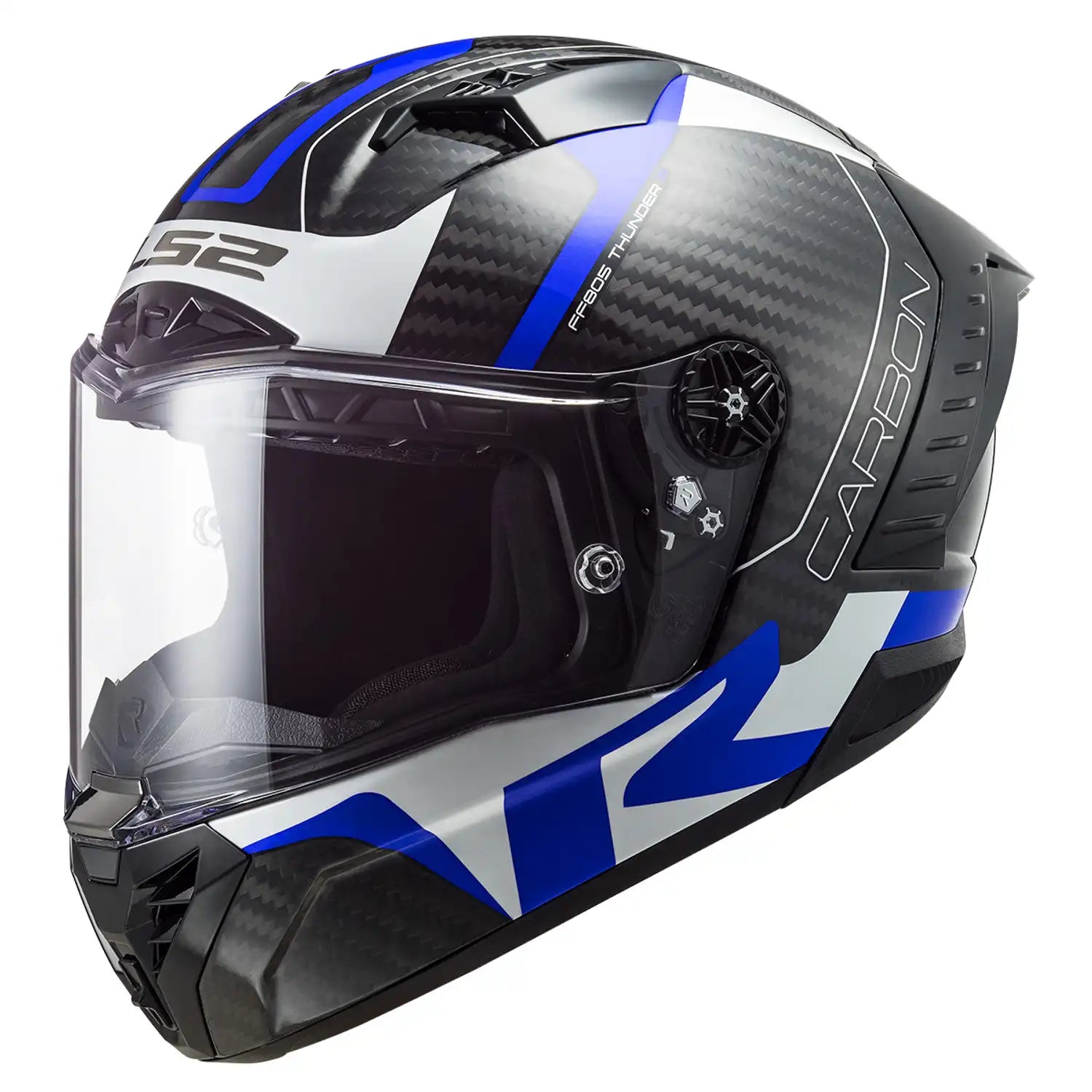 LS2 FF805 Thunder Carbon Racing Blue/White