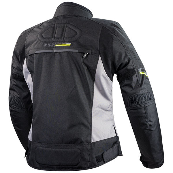 LS2 Shadow Lady Jacket Black/Titanium/High Visibility Yellow