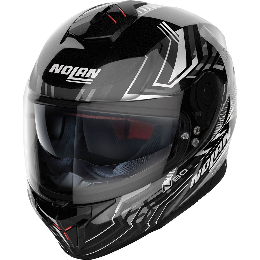 Nolan N80-8 Turbolence Metal Black/White 077