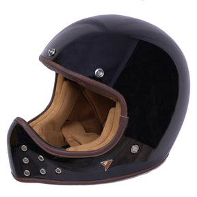 ByCity The Rock Full Face Helmet - Gloss Black - Salt Flats Clothing